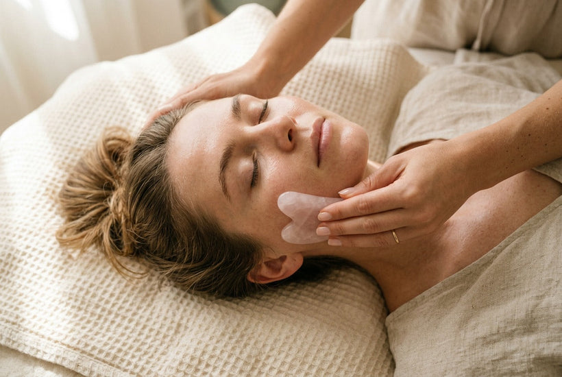 Gua sha facial massage