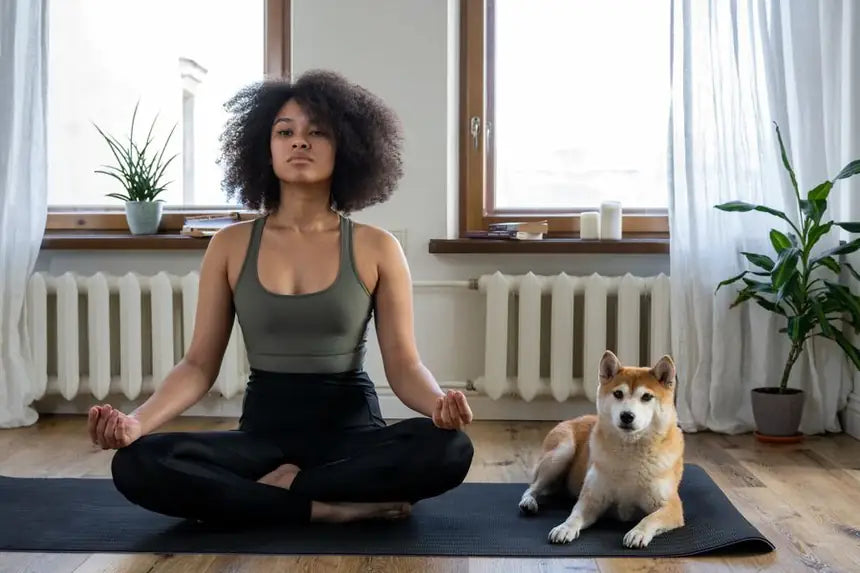 Quiet morning wellness ritual at home